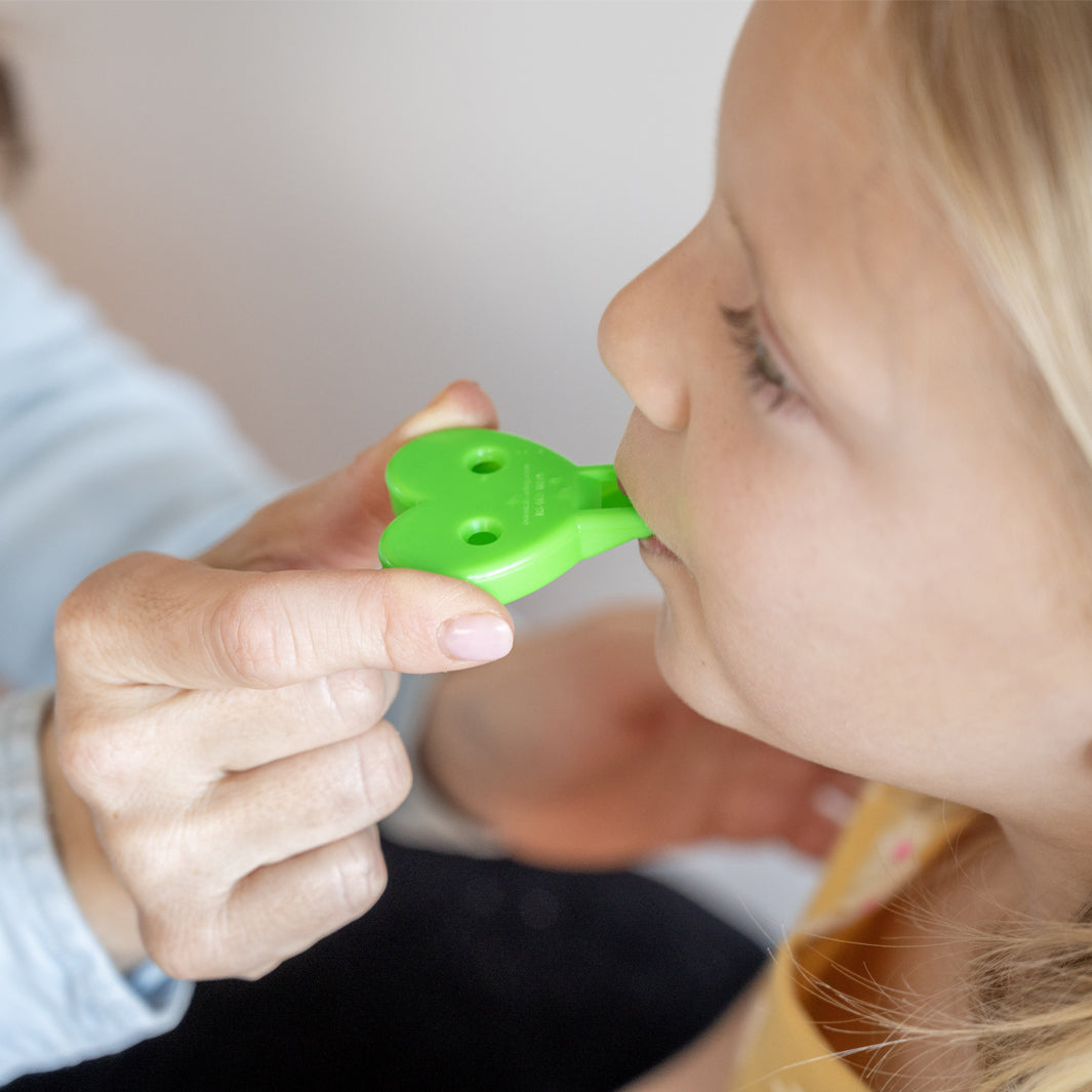 TalkTools Horn #5 - A horn instrument from the TalkTools Horn Hierarchy, utilized in speech therapy and oral motor exercises. It represents a moderate level of difficulty within the hierarchy, which ranges from #1, the easiest, to #12, the most challenging