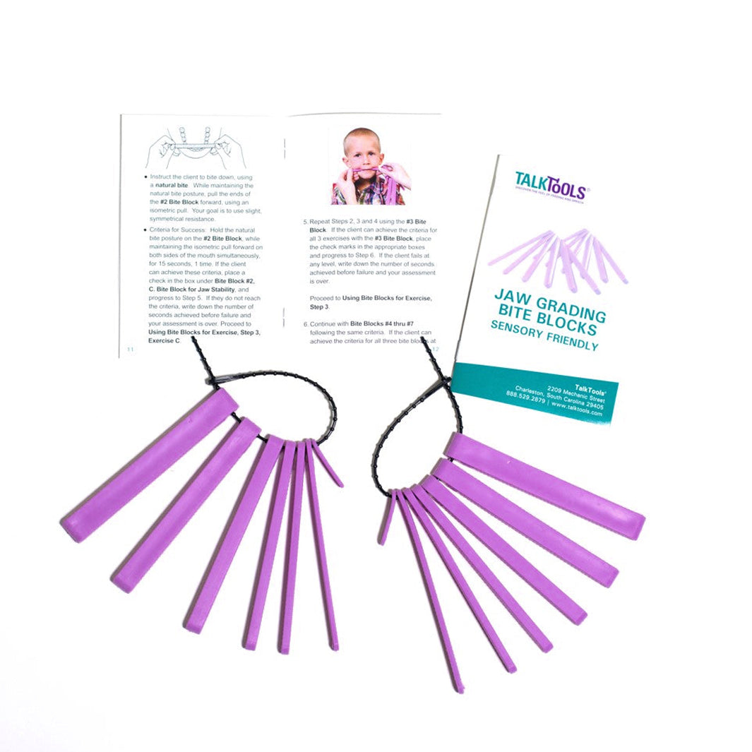Sensory Friendly Bite Blocks (Purple)-Talktools