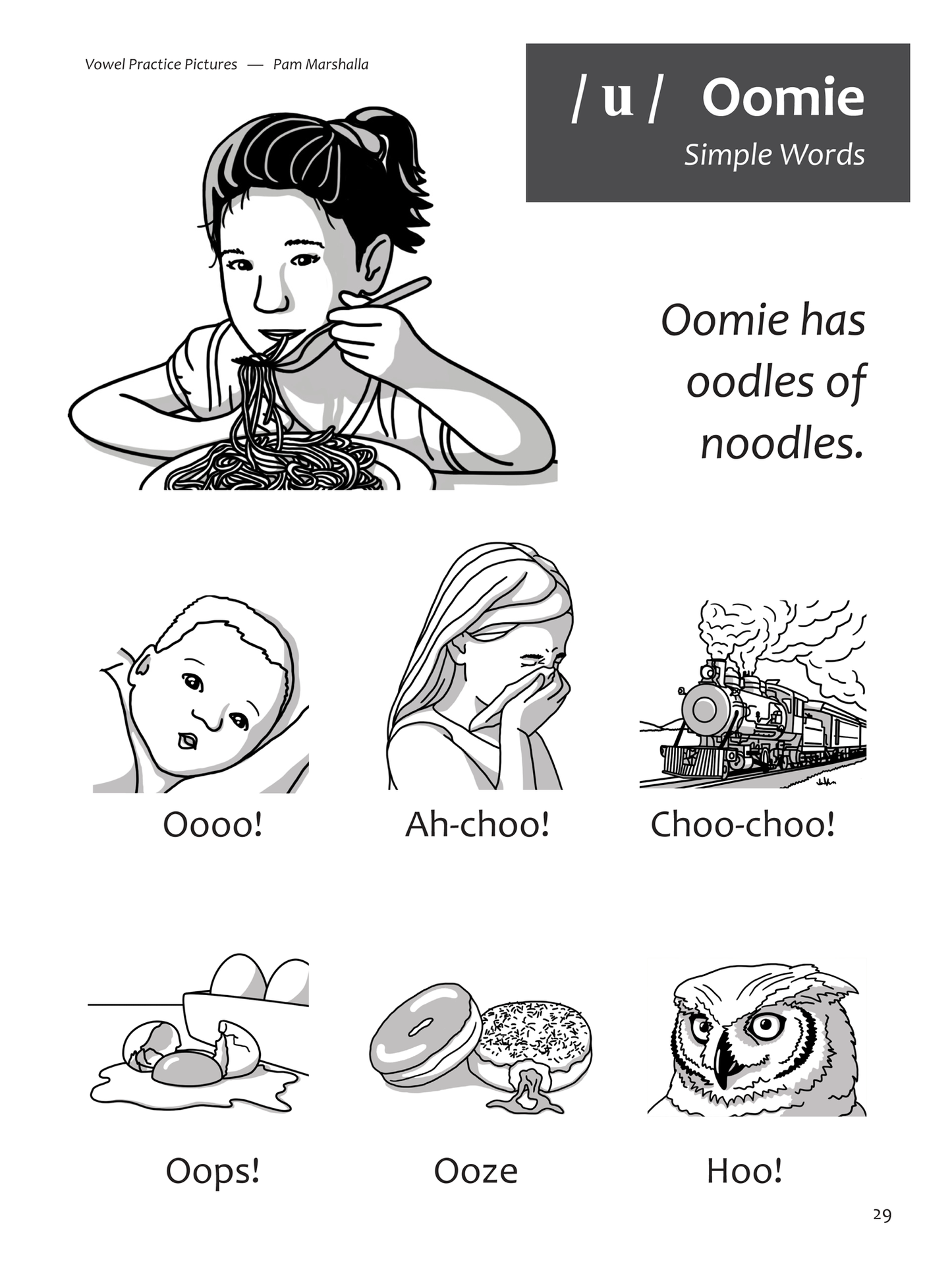 Vowel Practice Pictures -  Talk-Tools