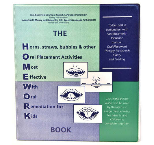 OPT (Oral Placement Therapy) Homework Book -  Talk-Tools