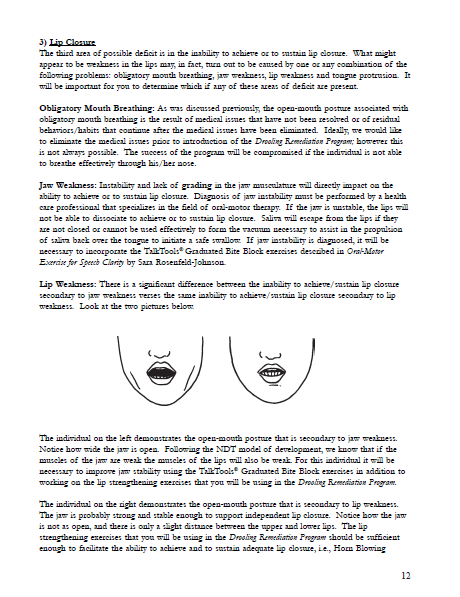 Drooling Remediation Manual E-Book (without kit) -  Talk-Tools
